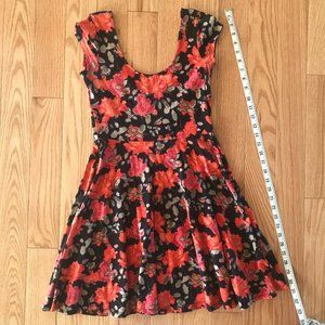 UO Kimchi Blue Floral Skater Dress- Size Small